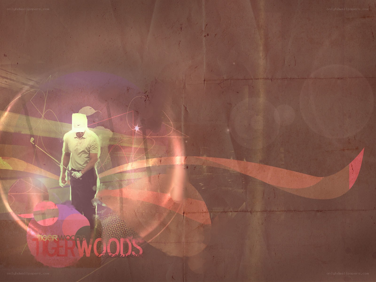 Tiger Woods golf art
