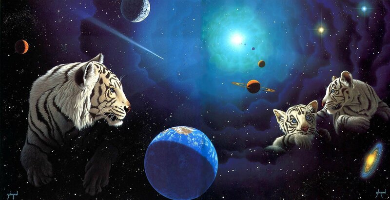 tigers in space