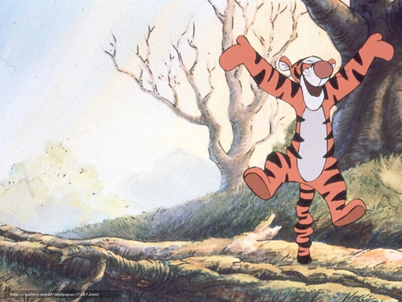 Tigger dancing in the forest