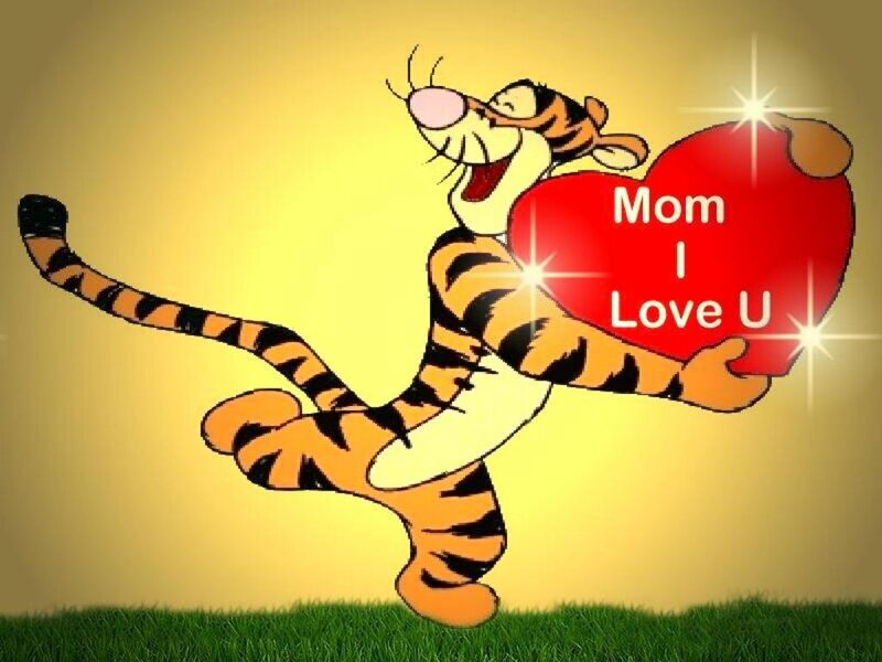 Tigger Holding a Heart