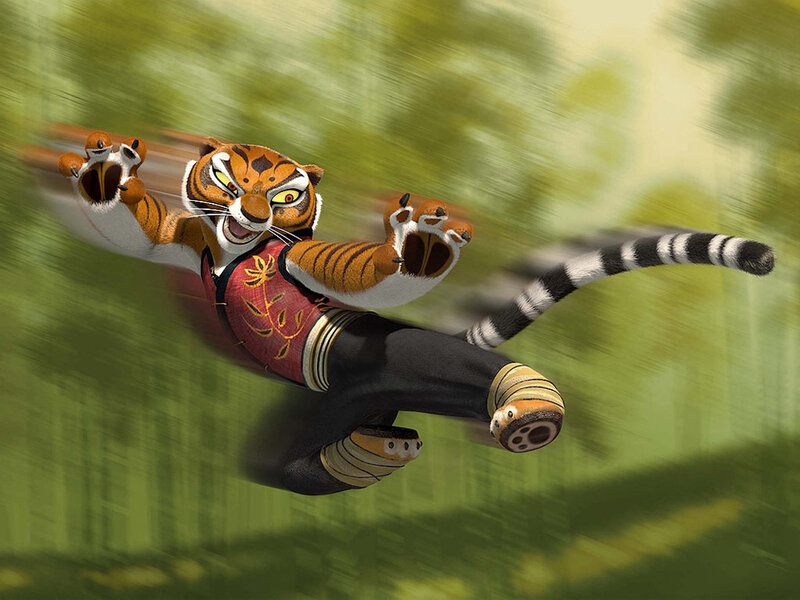 Tigress in action from Kung Fu Panda