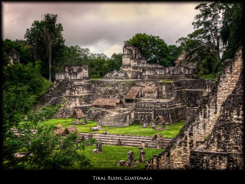 Tikal Ruins in Jungle