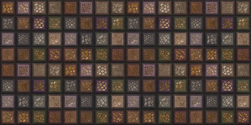 Tile Pattern with Gold Flecks