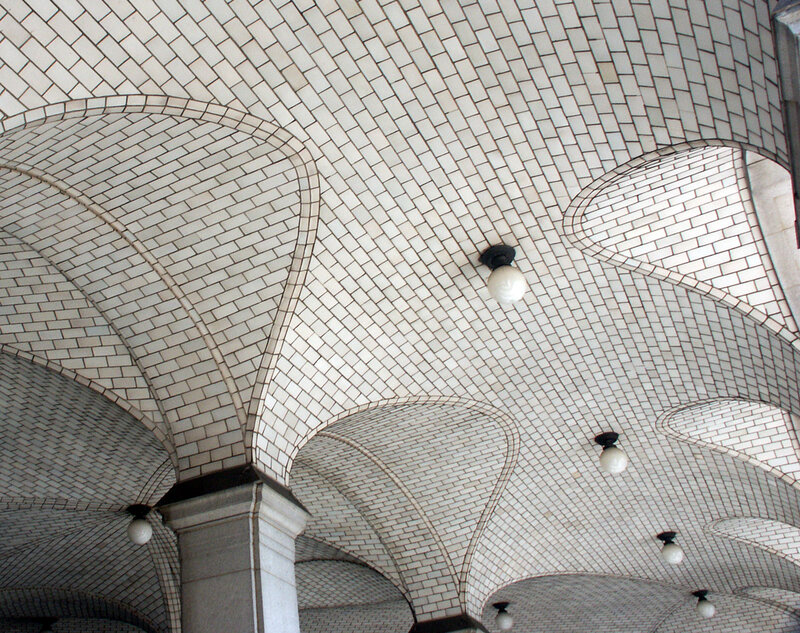 tiled arched ceiling