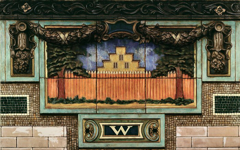 Tiled Mural of a House