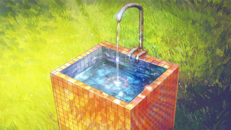 Tiled Water Fountain