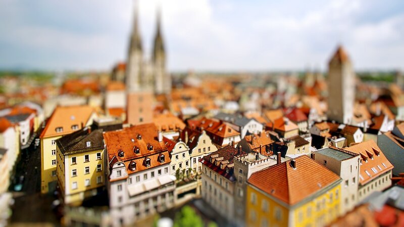 Tilt-shift Cityscape — Orange