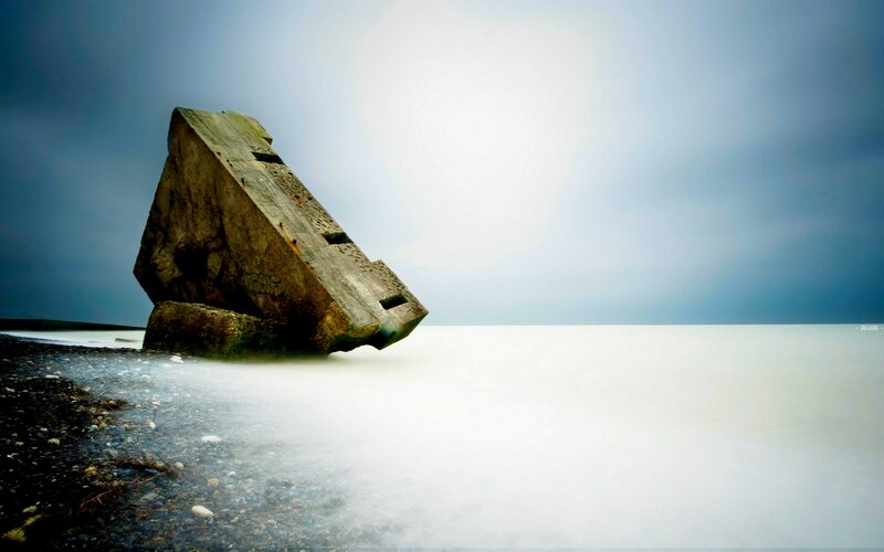 Tilted Concrete Block