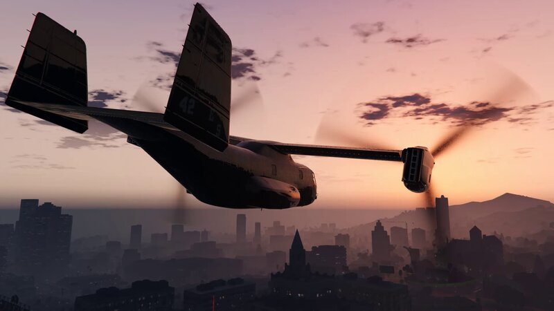 Tiltrotor Aircraft Flying