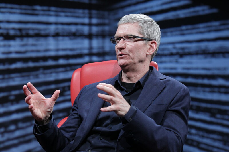 Tim Cook speaking at event