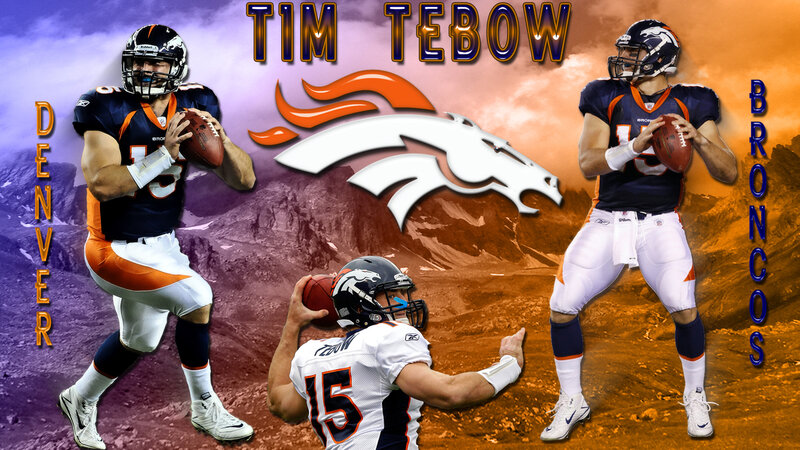 Tim Tebow Football Player — Orange