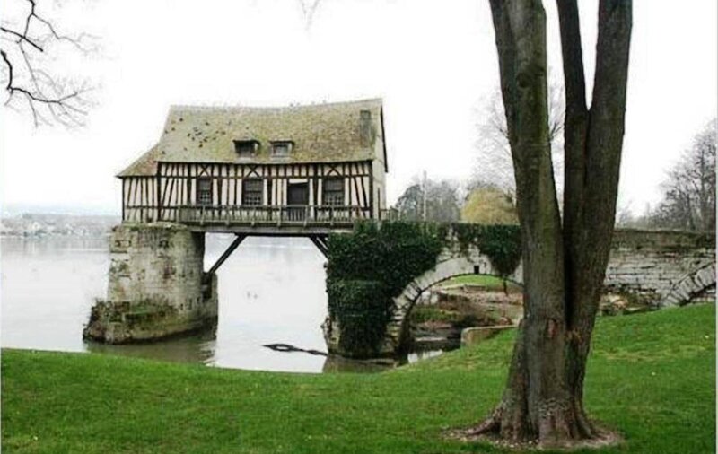 Timber-framed House on Bridge