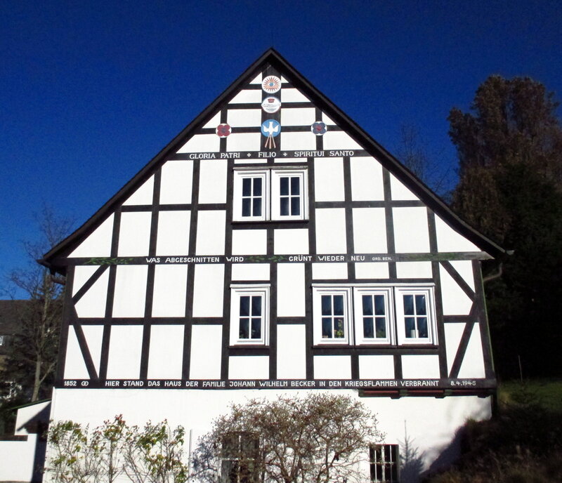 Timber-framed House — White, Dramatic