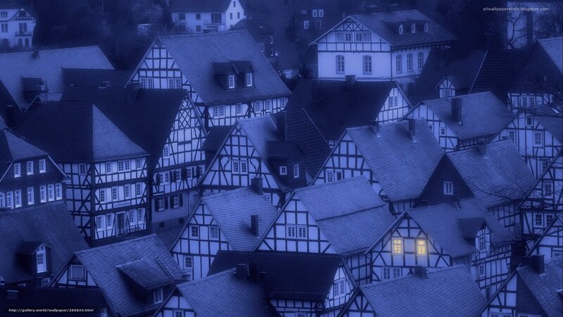 Timber-framed Houses — Blue