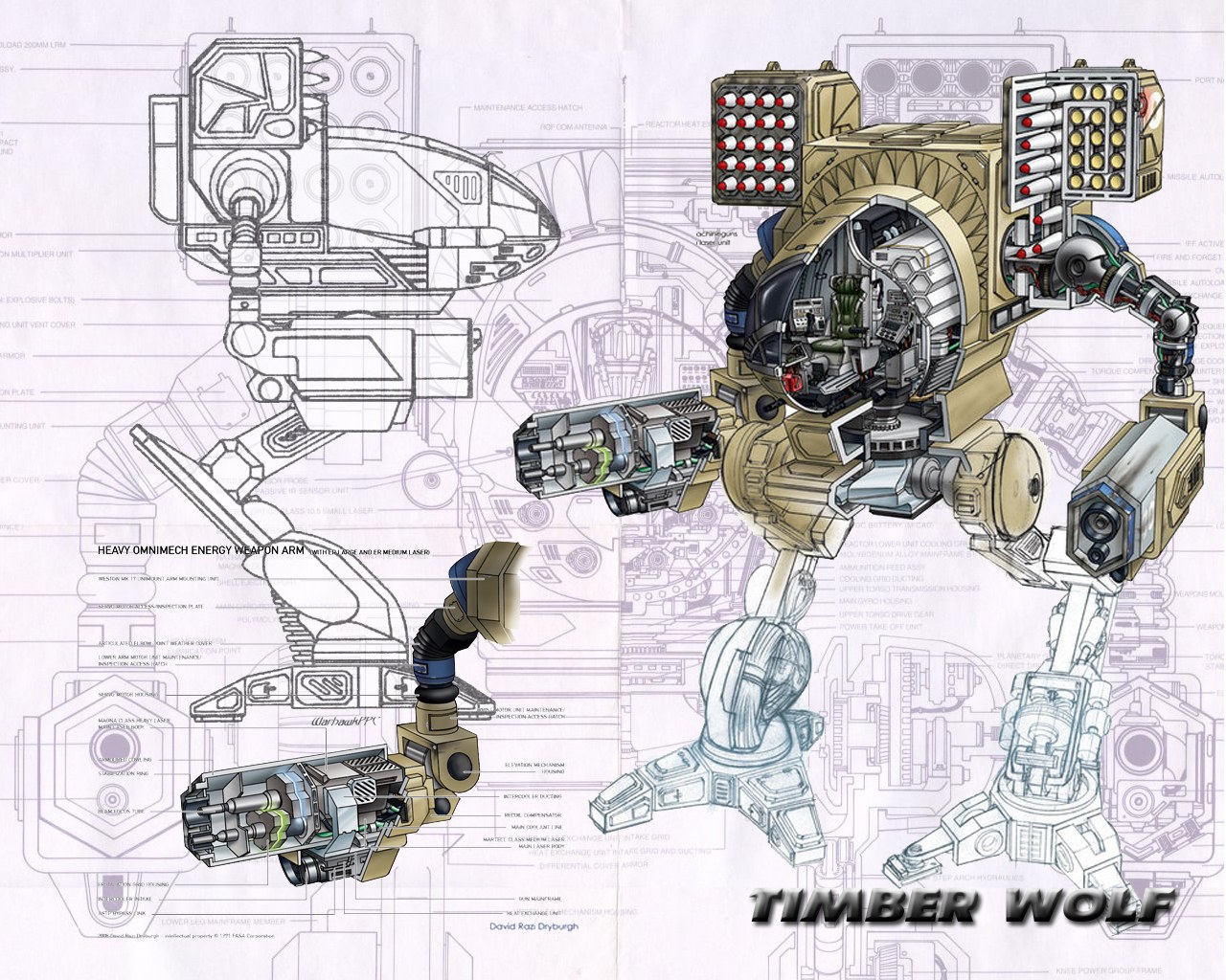 Timber Wolf mech design
