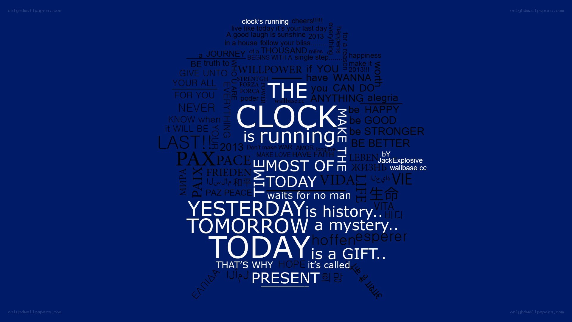 Time and Motivation Word Art