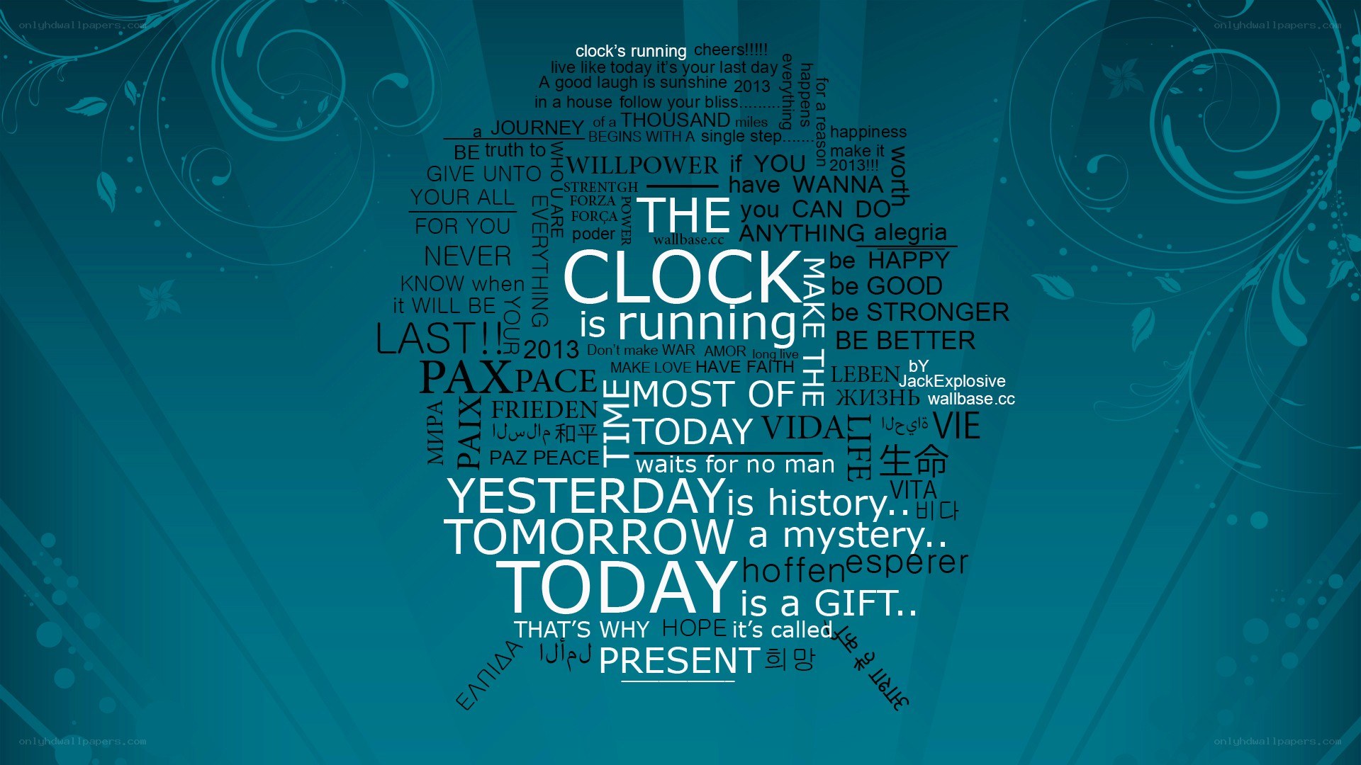 Time and Motivation Word Art