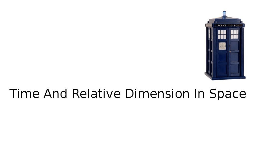 Time And Relative Dimension In Space
