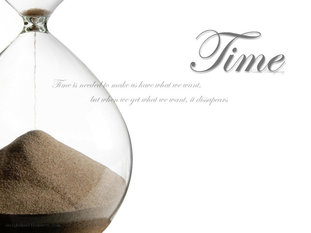 Time and sand hourglass