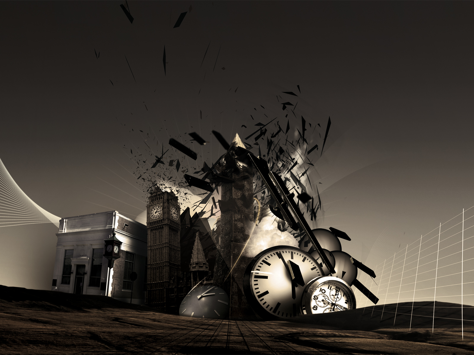 Time Explosion Concept