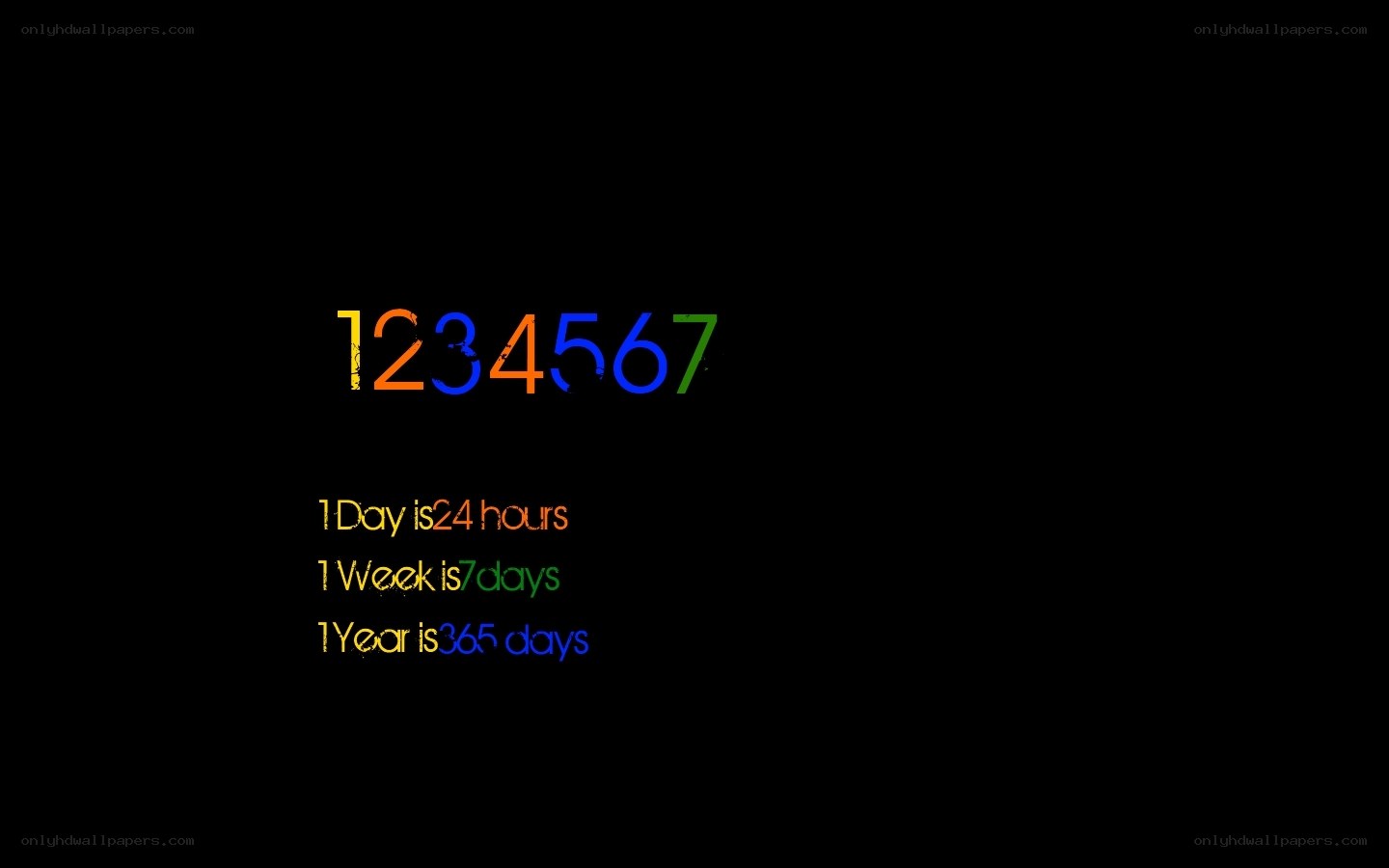 time facts on black background