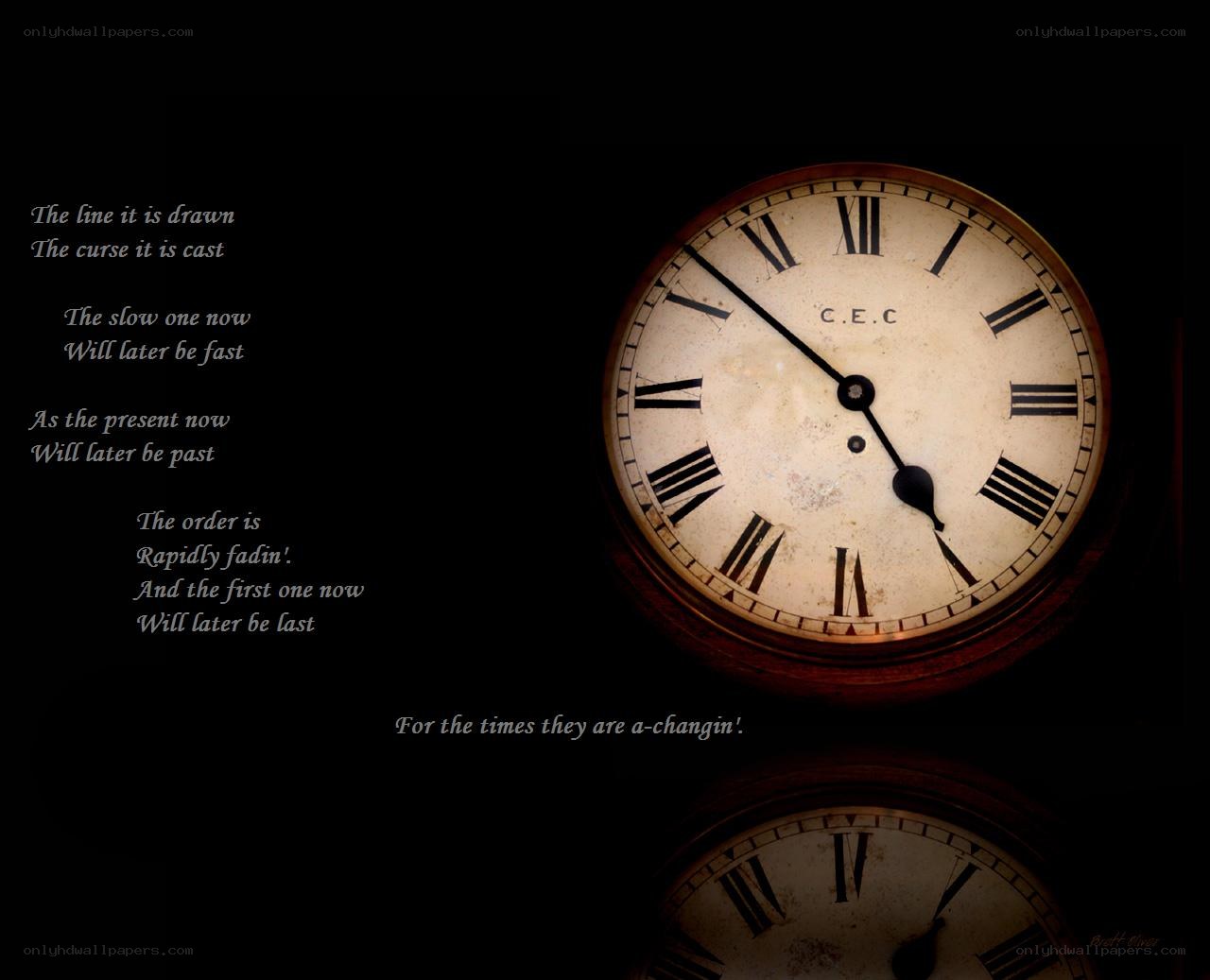 Time is changing