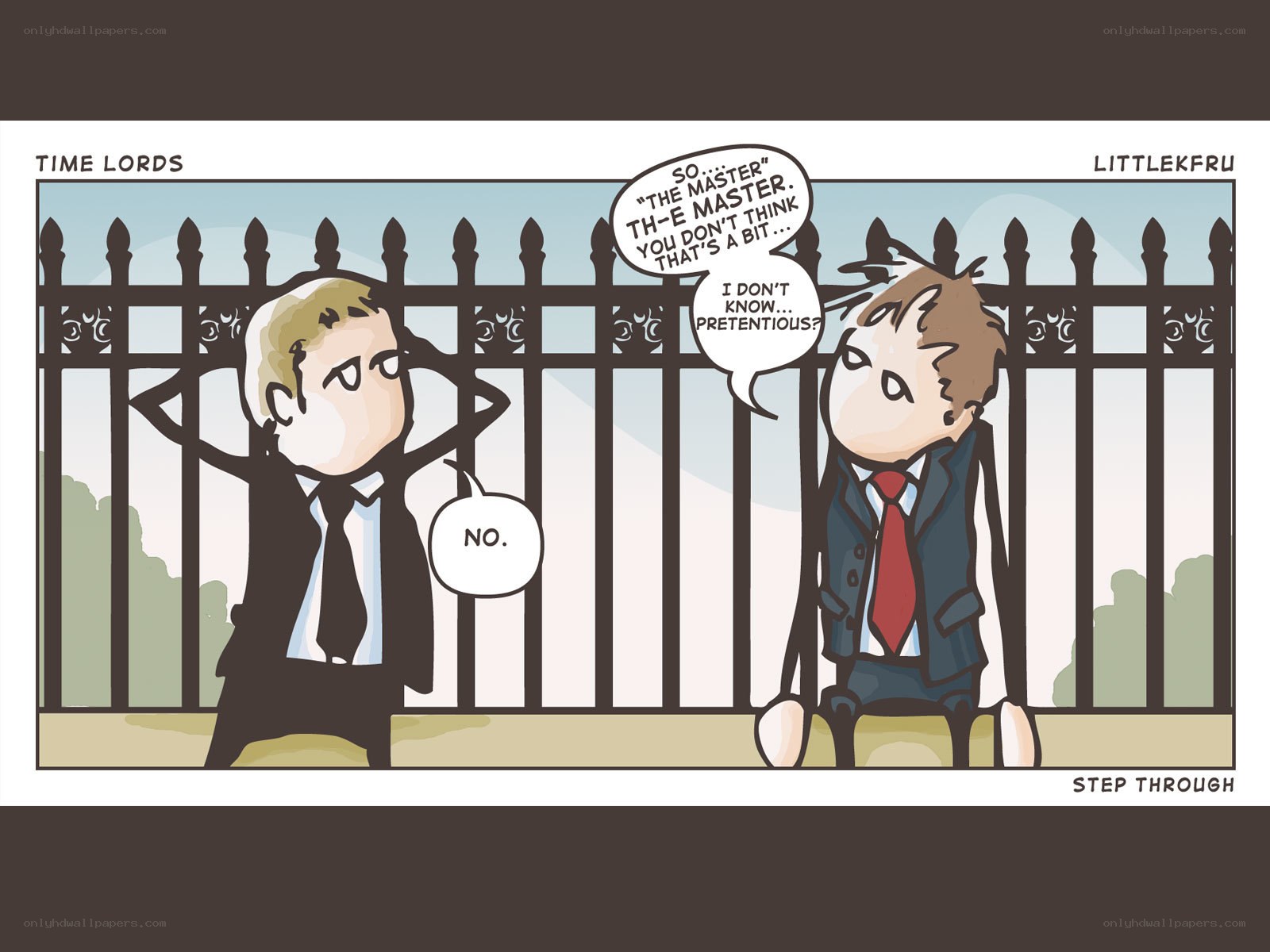 Time Lords comic panel