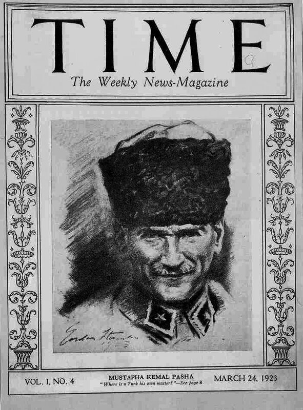 Time magazine cover featuring Kemal Pasha
