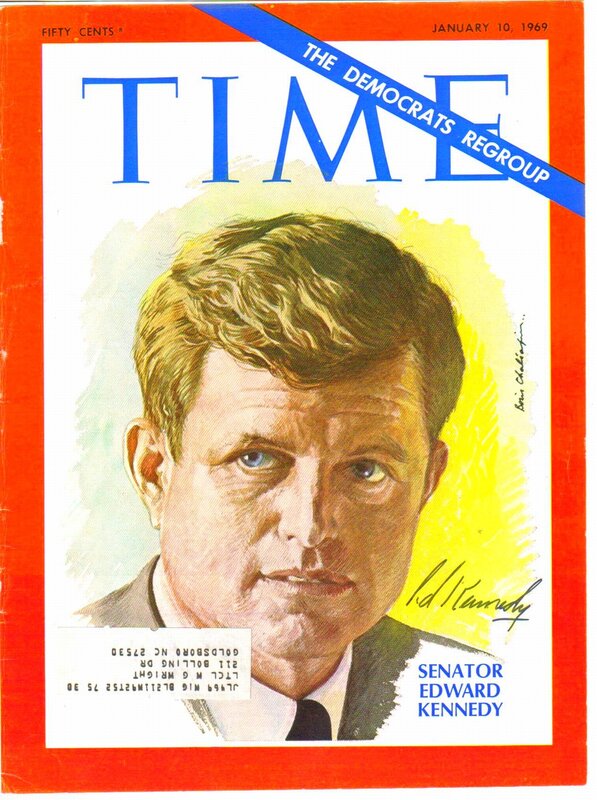 Time magazine cover featuring Senator Kennedy