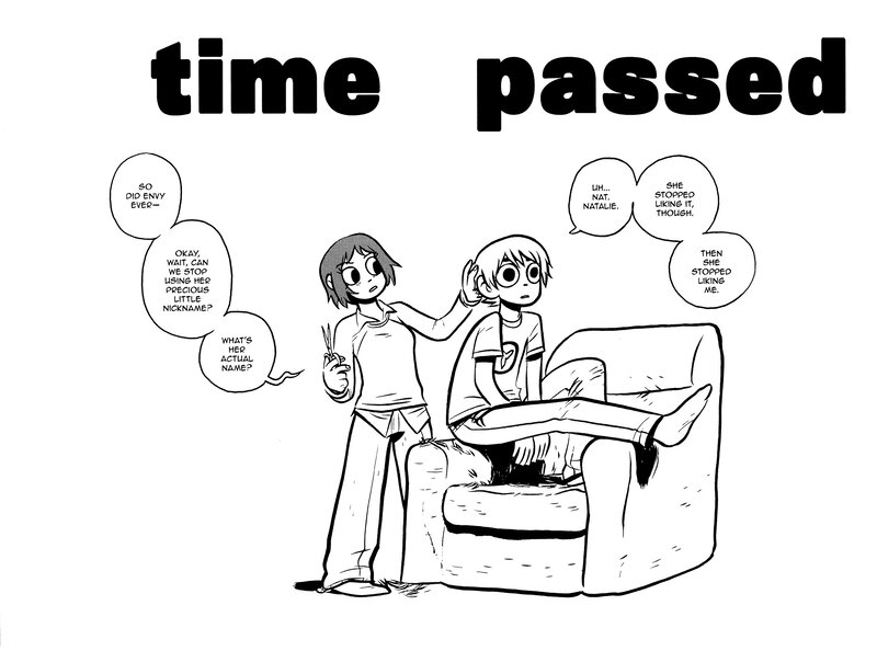 time passed comic panel