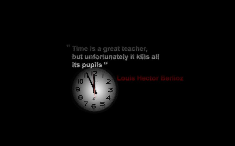 Time quote with clock