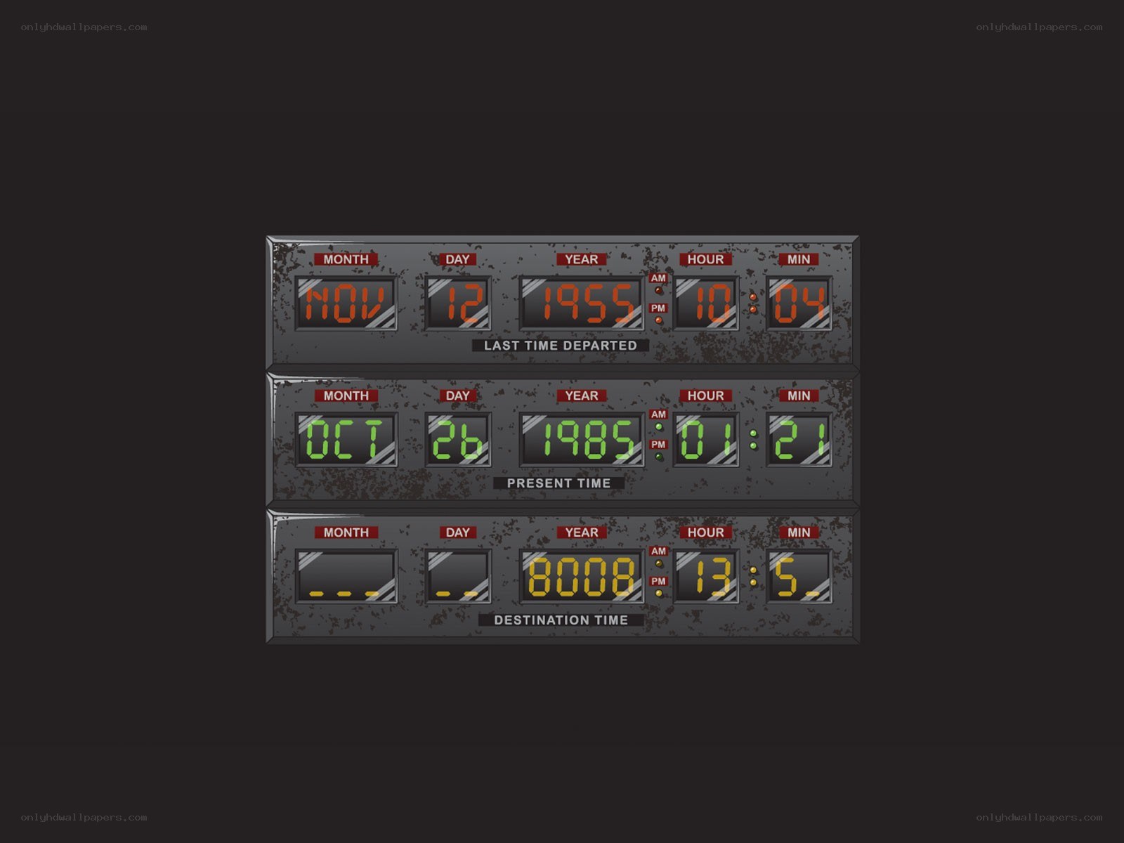 time travel display panel