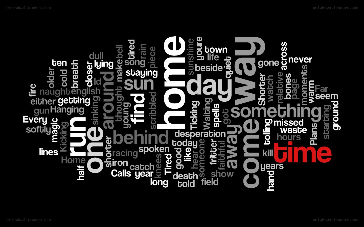 time word cloud art