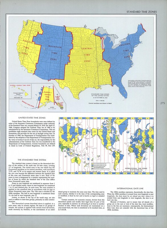 Time zones of the United States