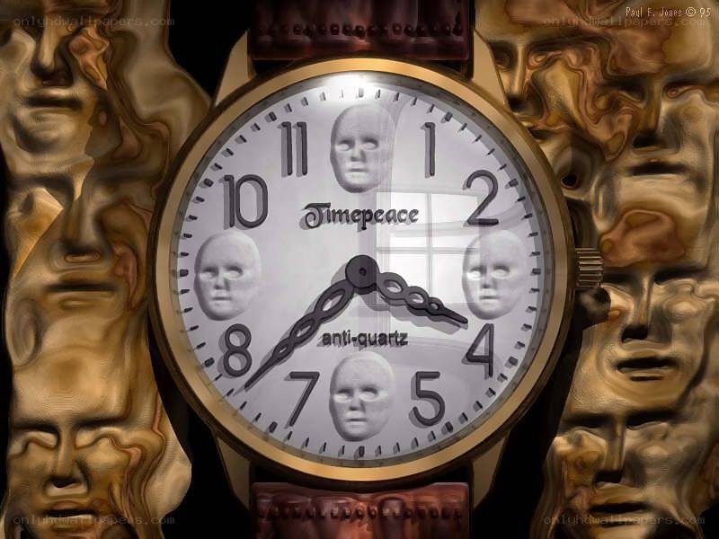 Timepeace watch with faces