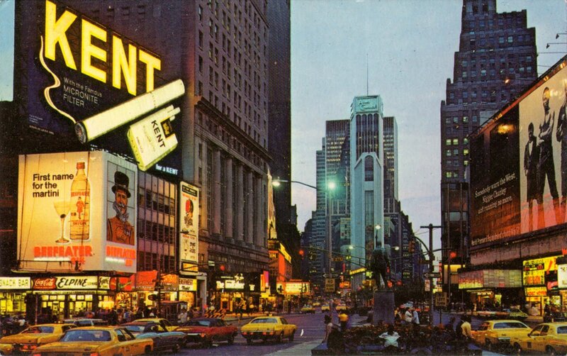 Times Square at Dusk — Yellow