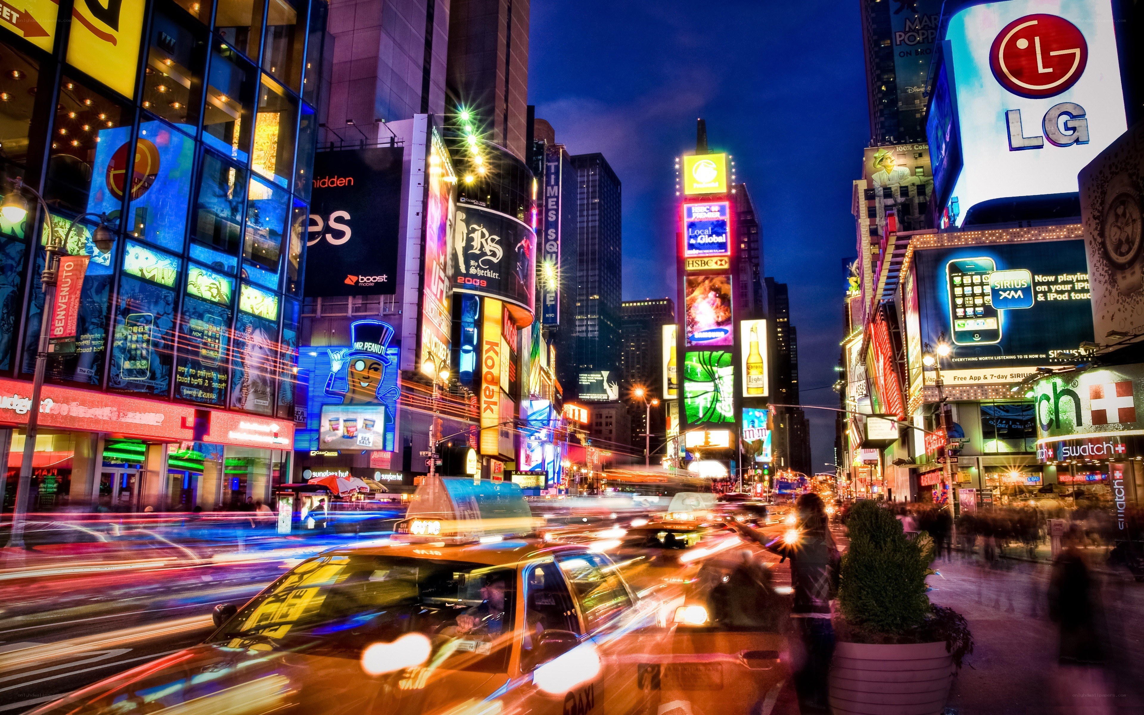 Times Square at night
