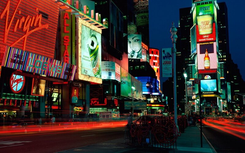 Times Square at night