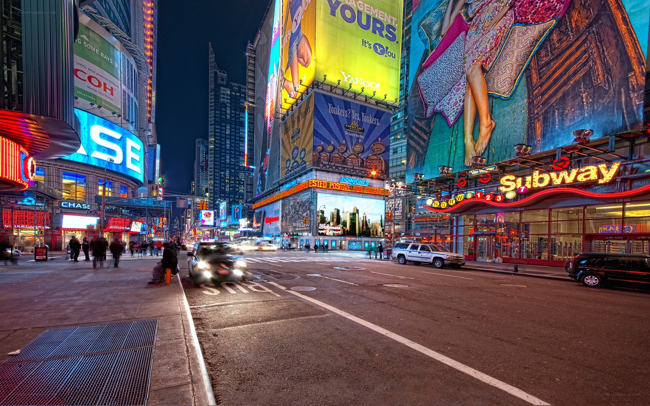Times Square at night