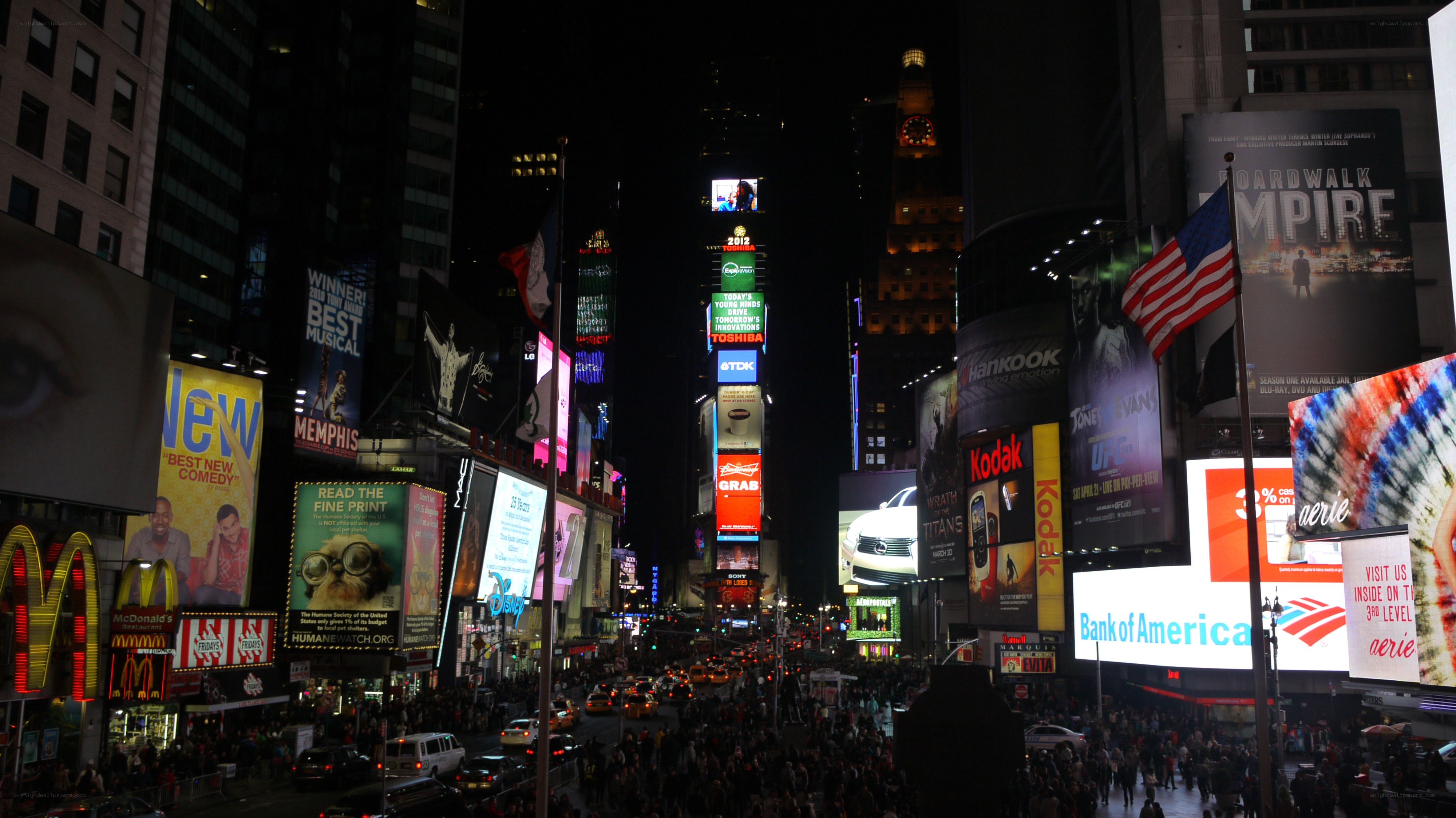 Times Square at night