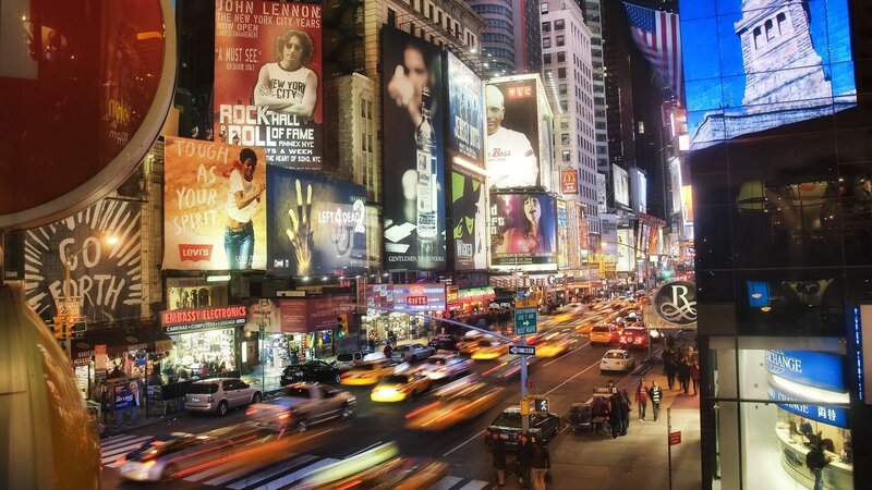 Times Square at night