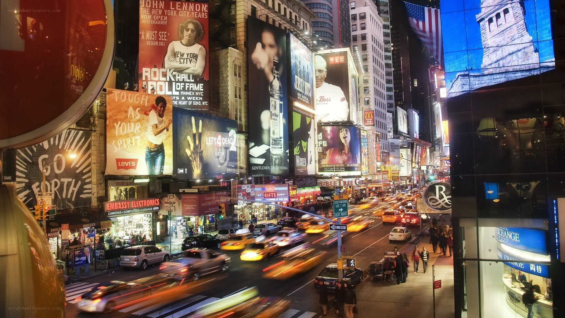 Times Square at night