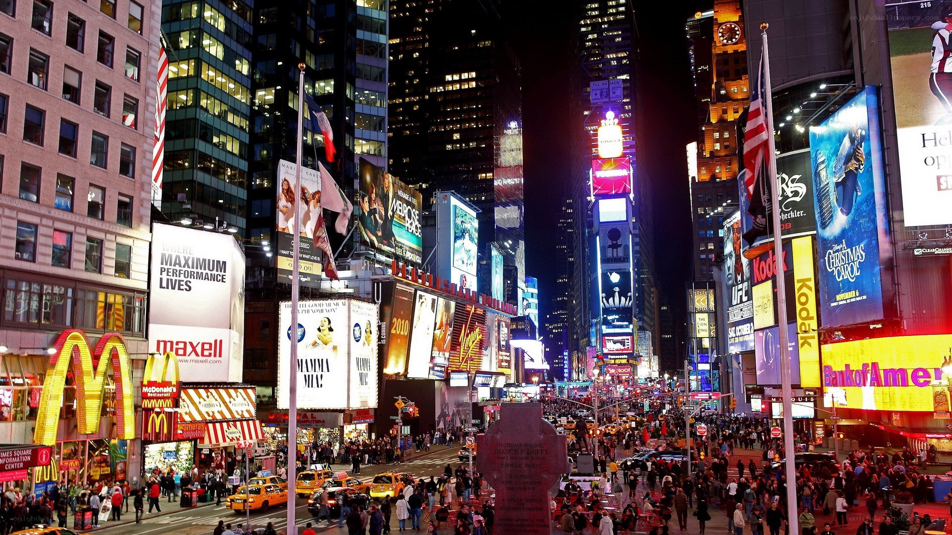 Times Square at night