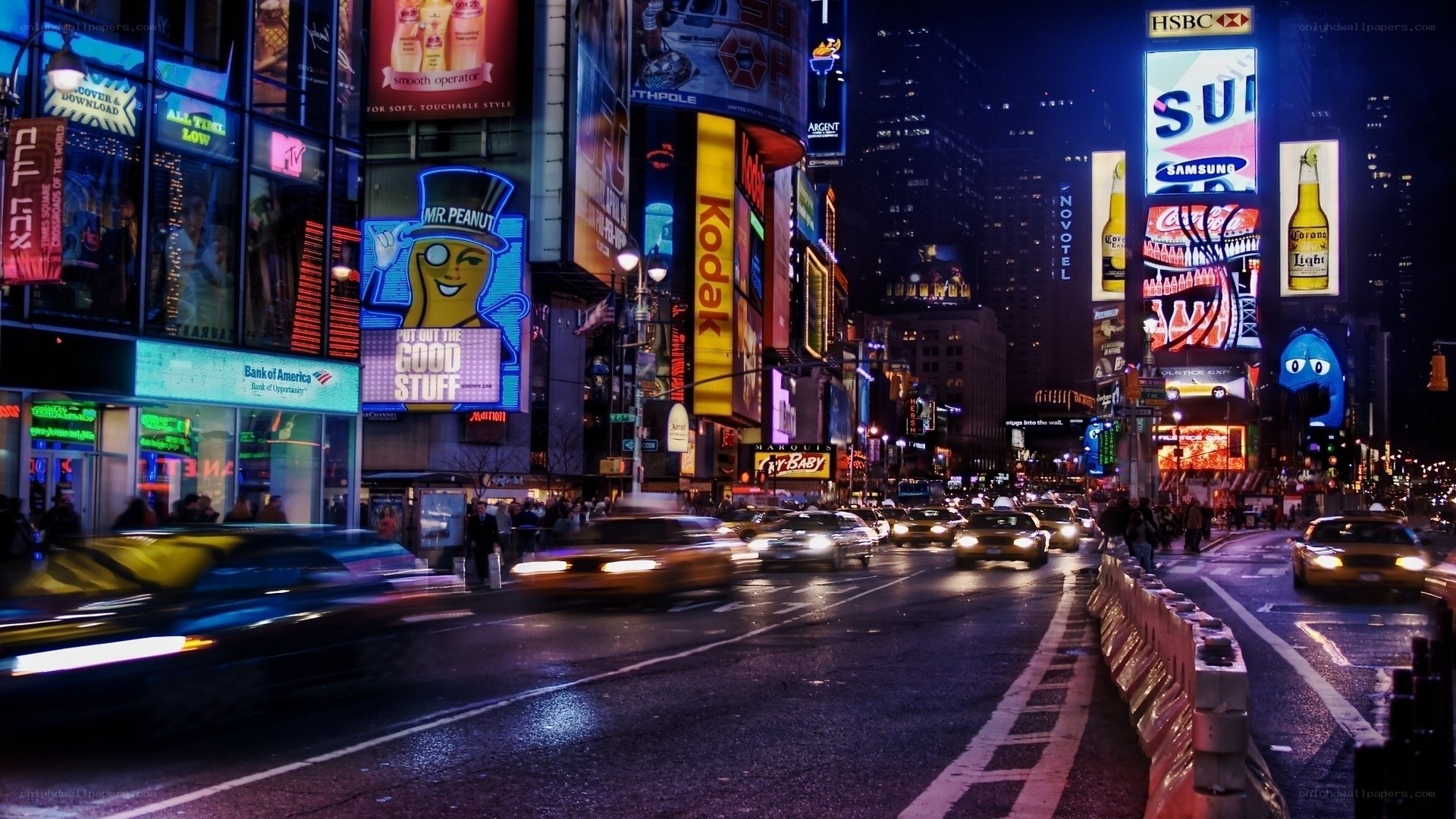 Times Square at night