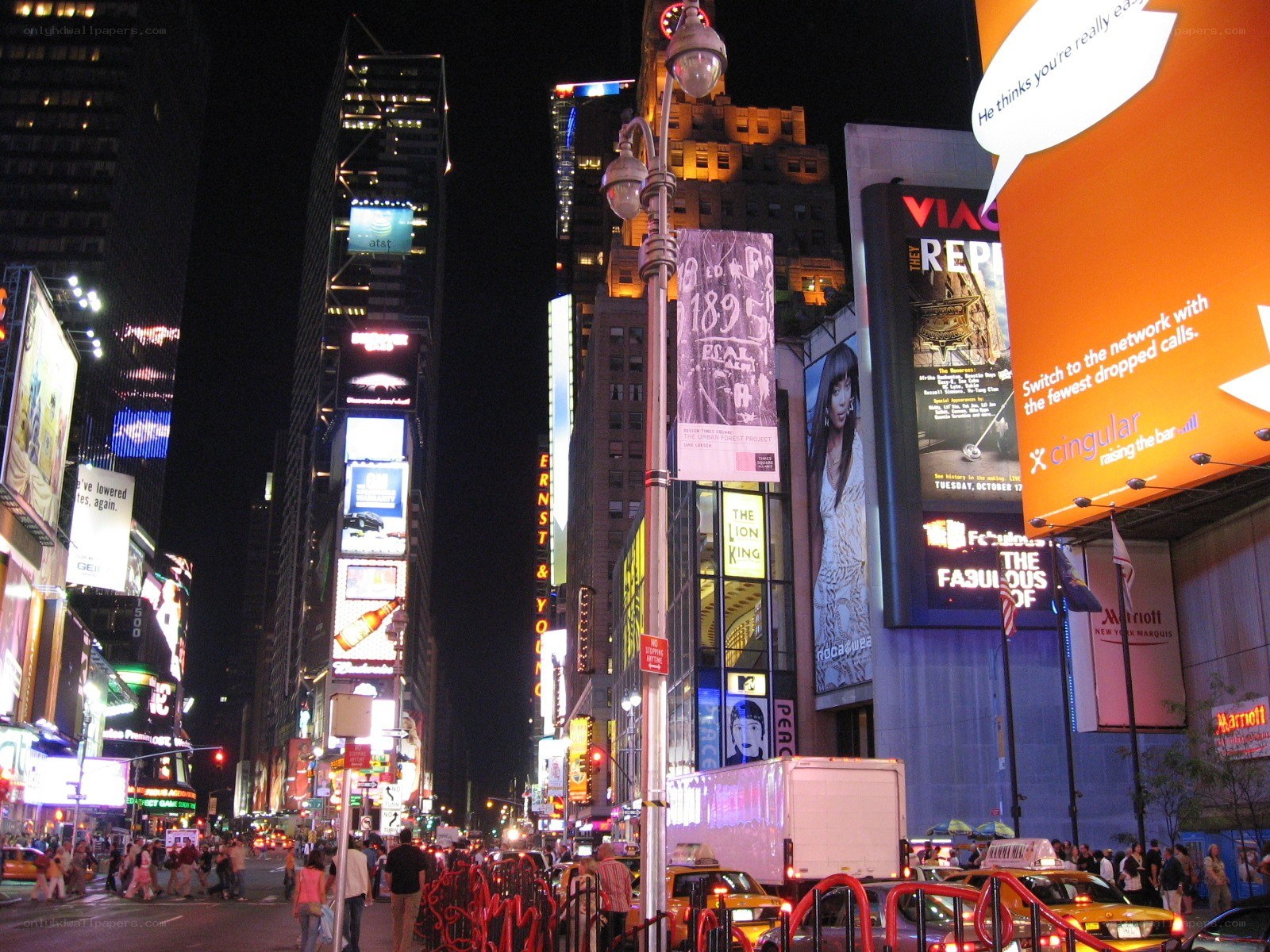 Times Square at night