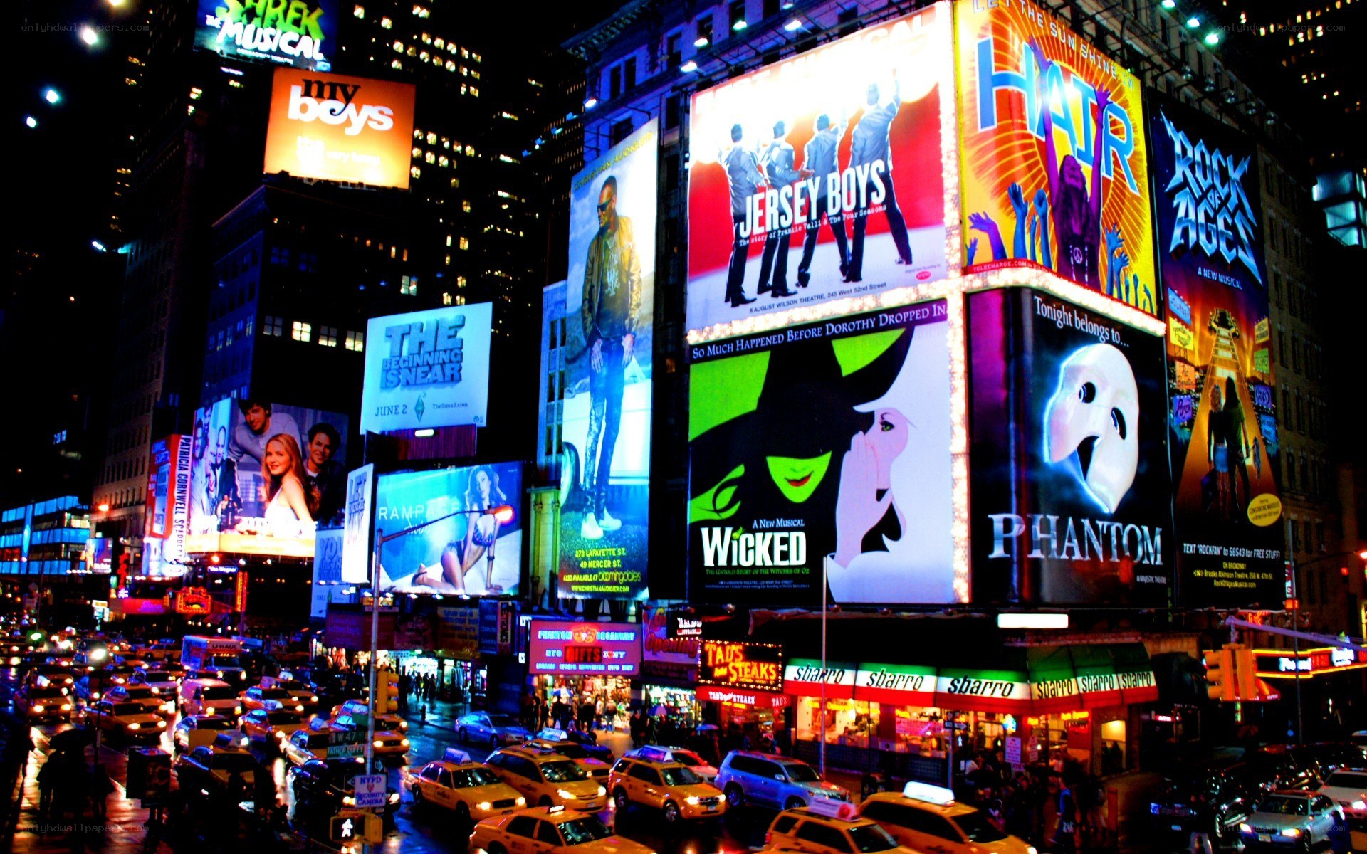 Times Square at night