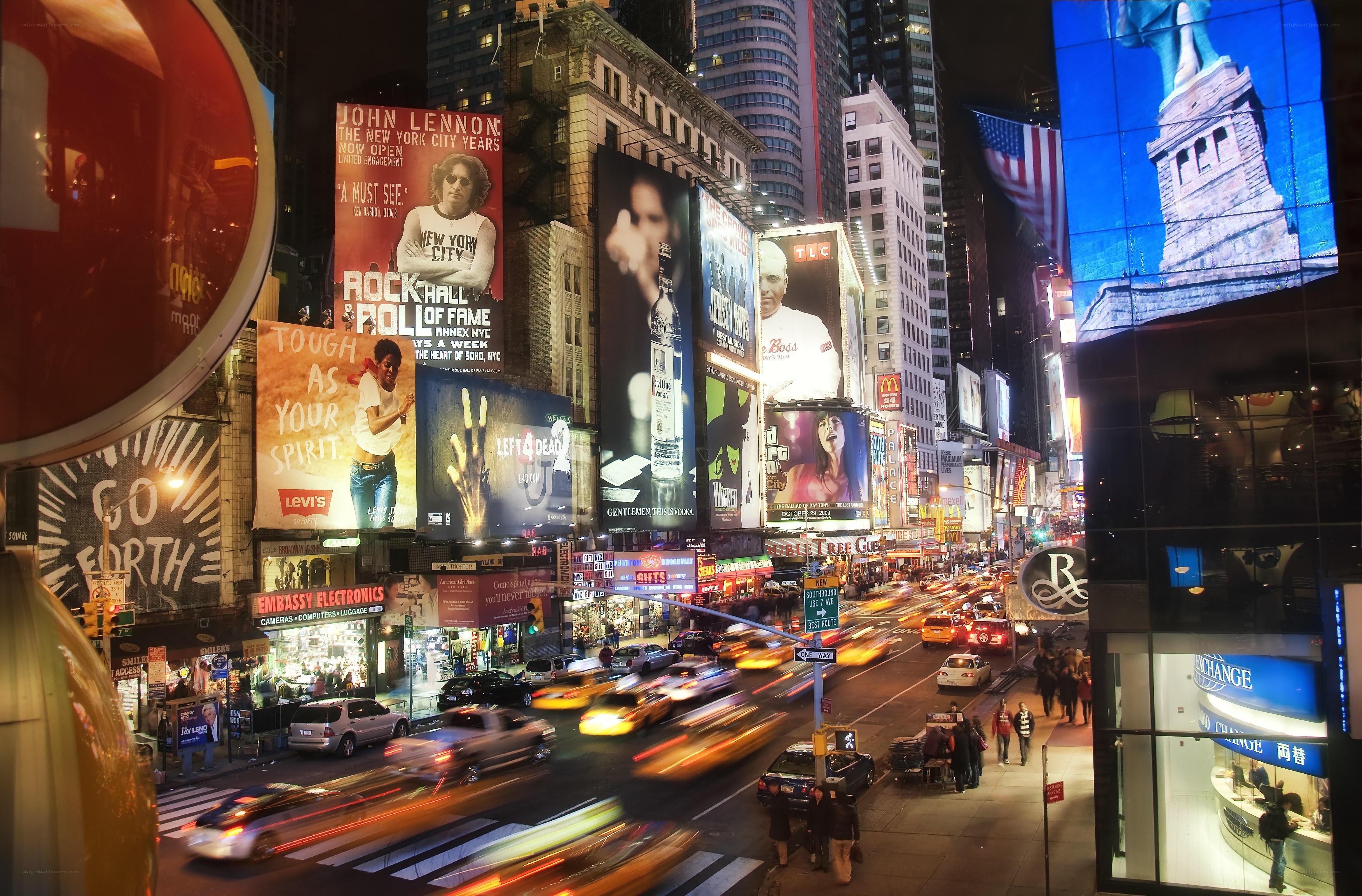 Times Square at night