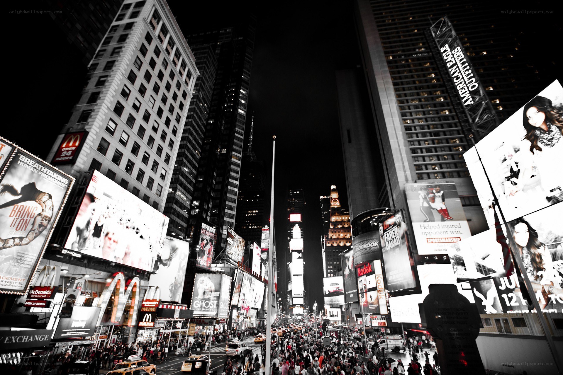 Times Square at night
