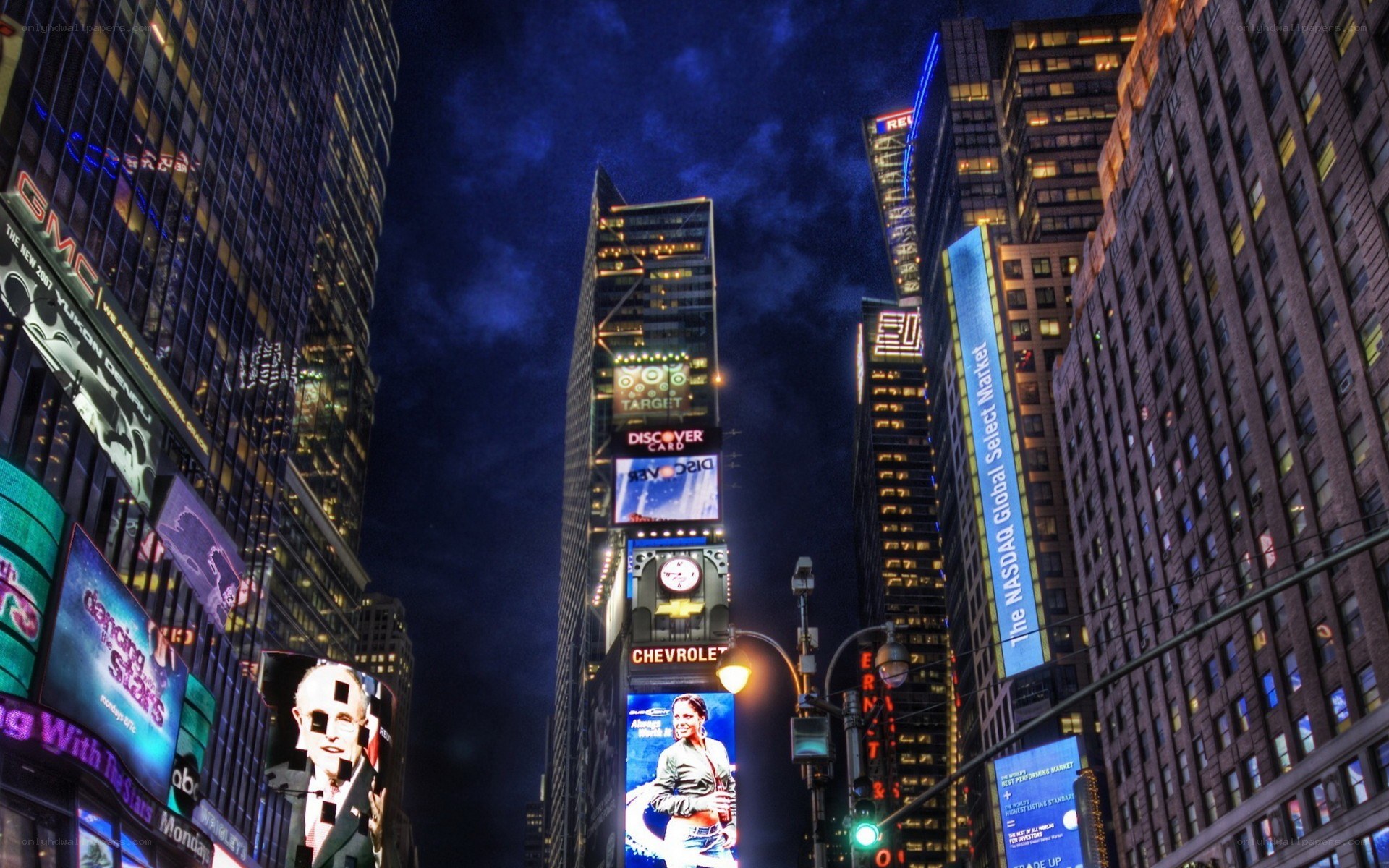 Times Square at night