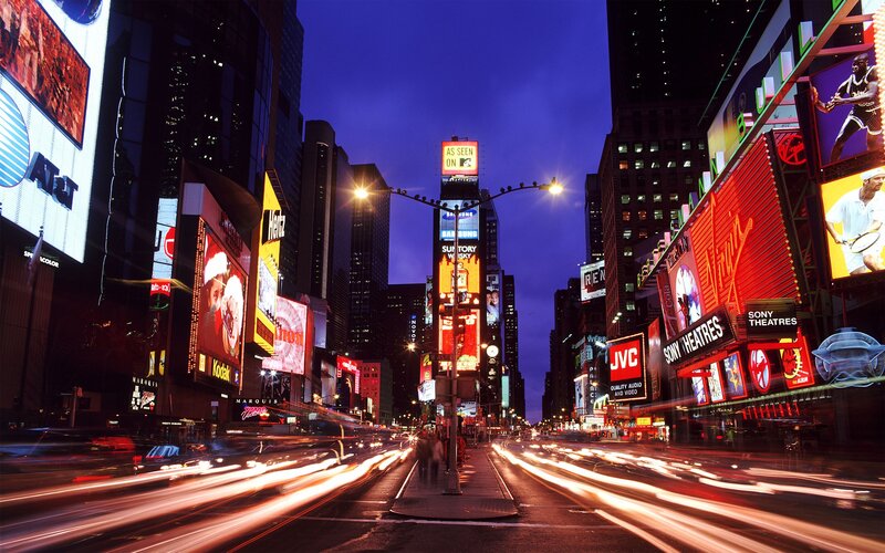 Times Square at night